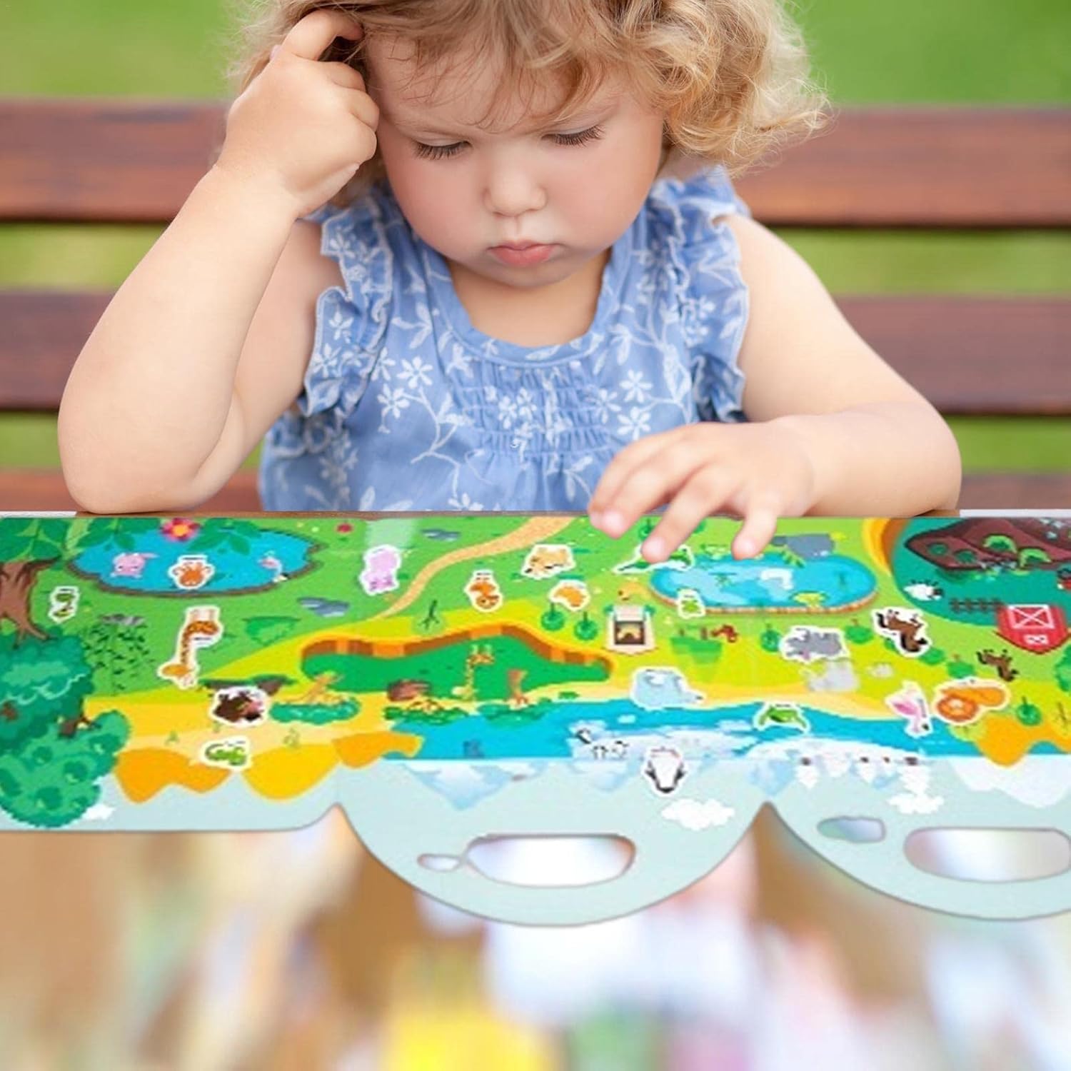 Exciting Sticker Book,Permanent Blank Sticker Collection Book for Boys and Girls | Cute Design Blank Sticker Album for Early Education, Concentration Cultivation A/a