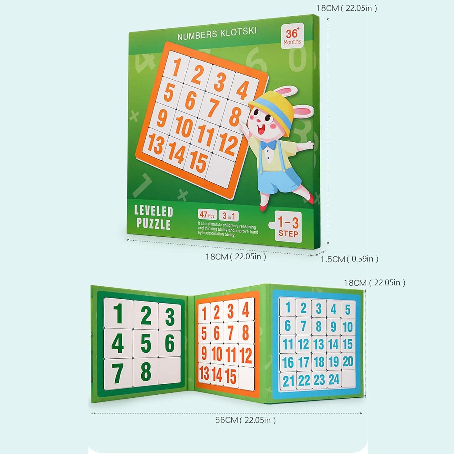 Sliding Puzzle - Magnetic Puzzle by Number for Kids | Puzzle Slide Number,r Puzzle Brain Teaser Toy Tangram Jigsaw Intelligence Puzzle Gift for Party