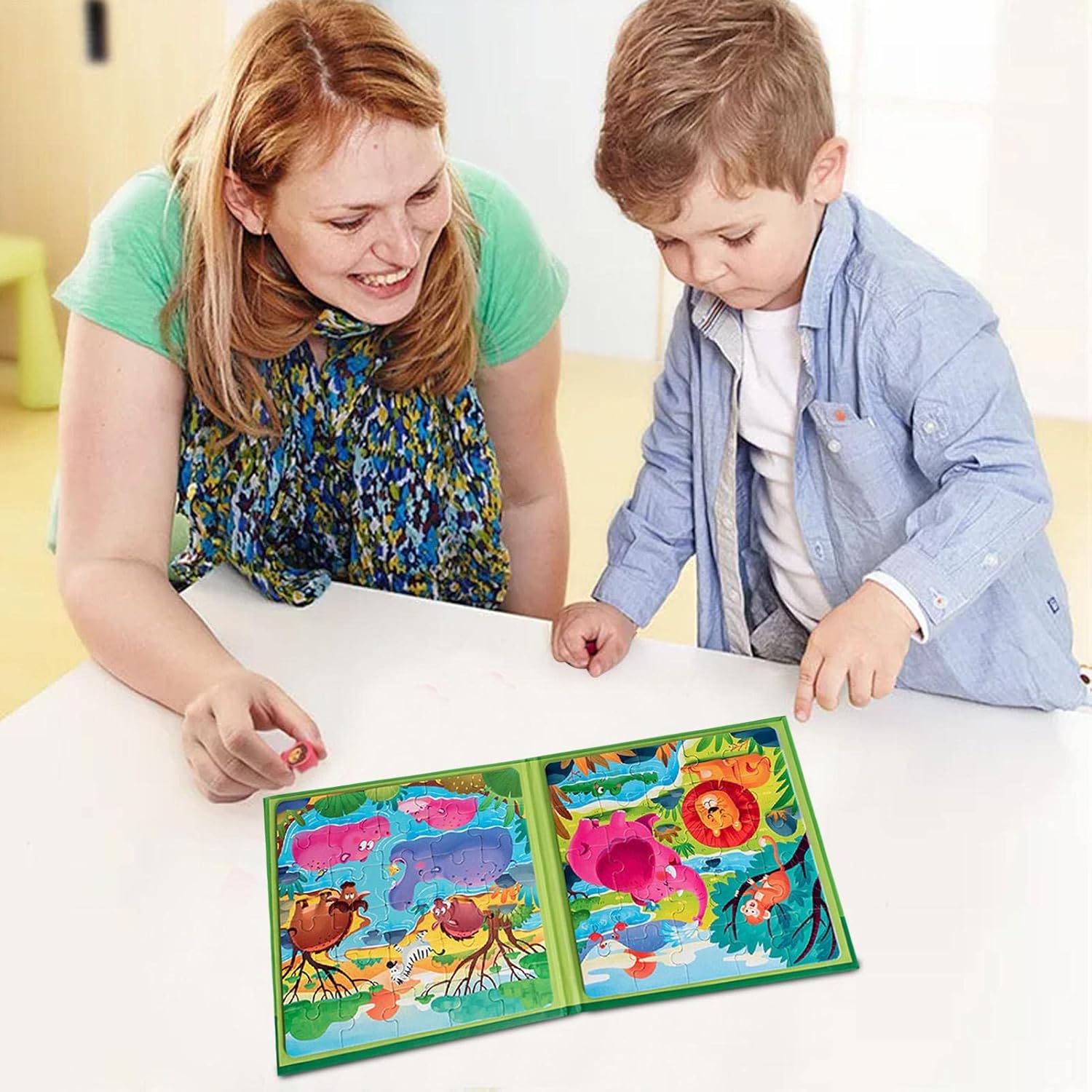 Space Puzzle Kids | Traffic Take-Along Magnetic Puzzles - Preschool Education Learning Toys for 3-6 Year Old Boys and Girls Thoran