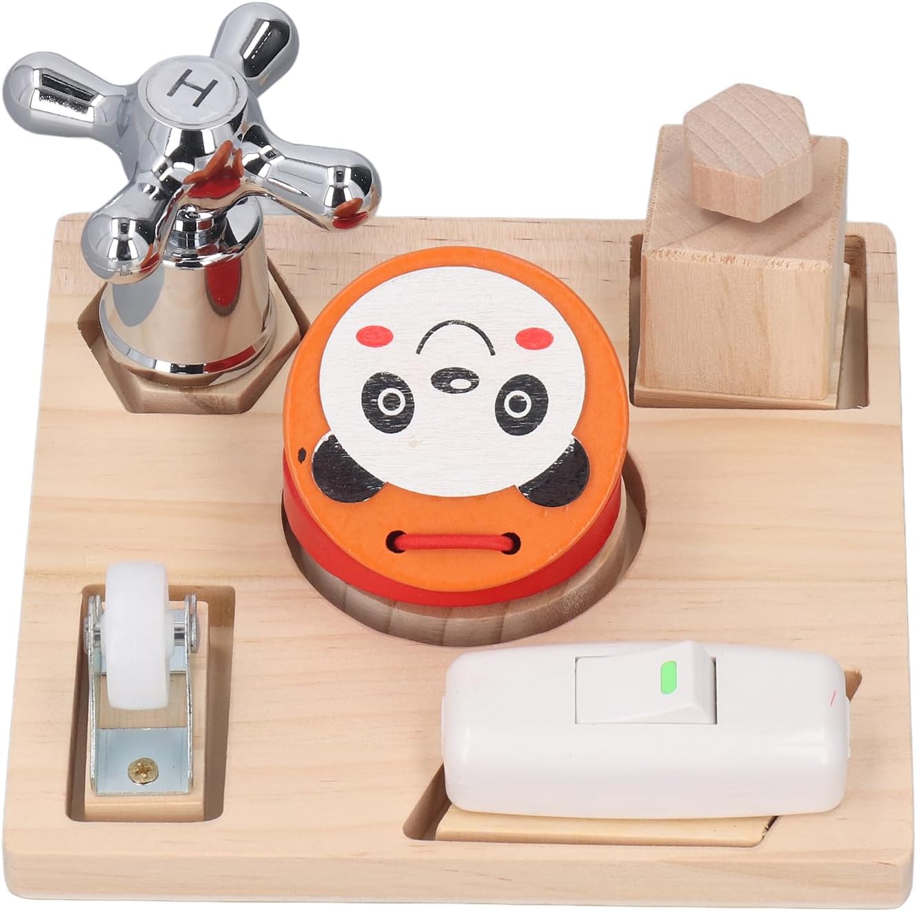 Wooden Sensory Board for Kids Toys Thinking Development Enhancement Multifunctional Wooden Sensory Board for Early Education