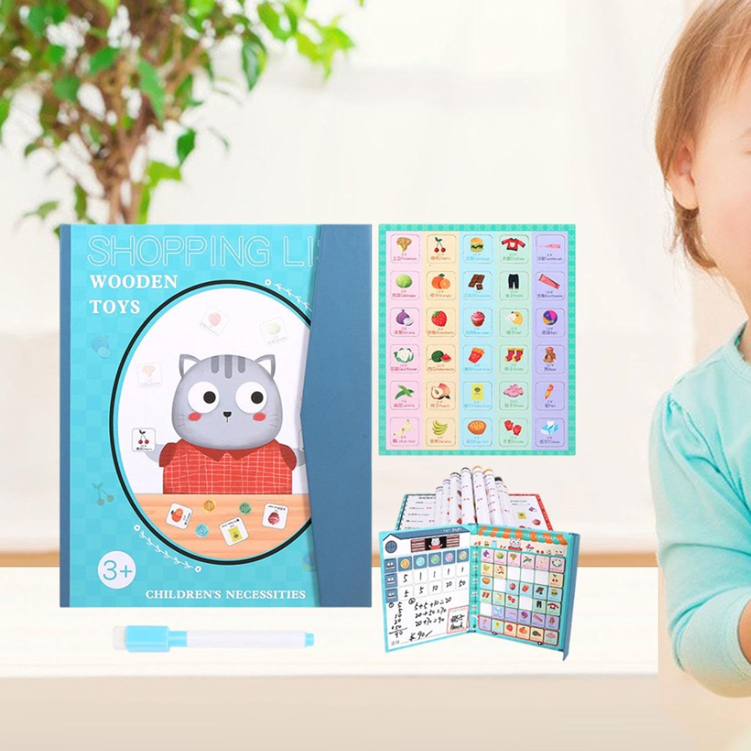 ATORSE Toddler Educational Toys Pen Control Practice Toy for Kids Ages 3+ Gift Style H