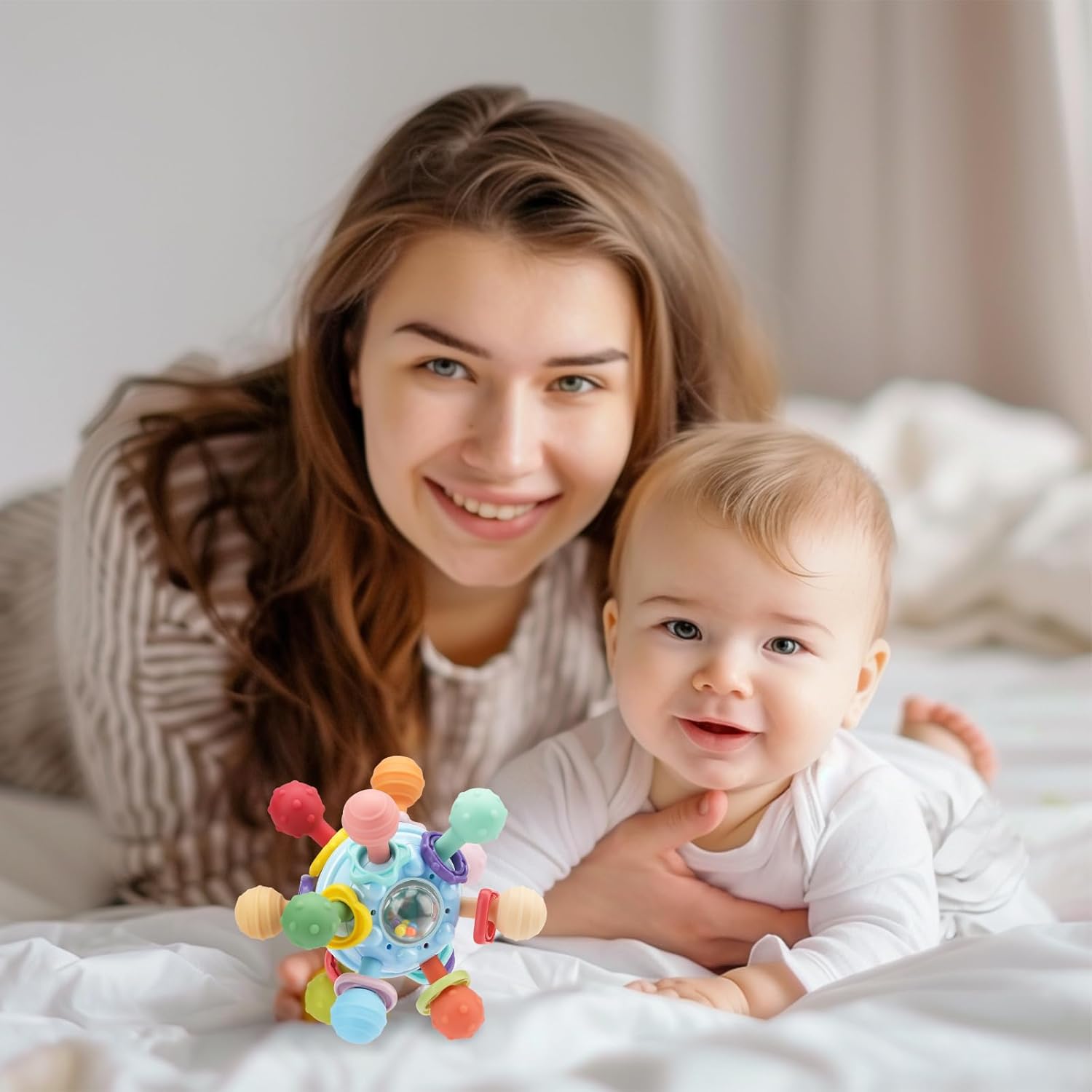 Fidtoy Sensory Teething Toy for Babies and Toddlers