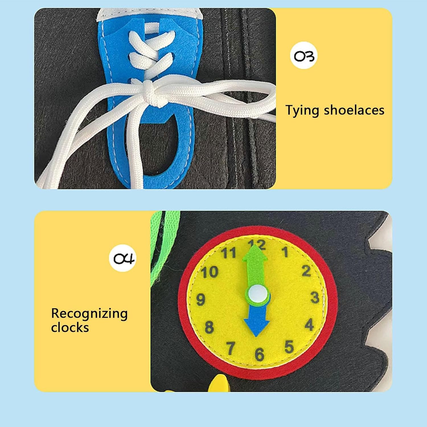 Imtrub Fieltro Panda,Bonito Juguete Cuentos Fieltro Pandas | El Aula Preescolar Debe Tener un educación temprana Aprendizaje Fieltro