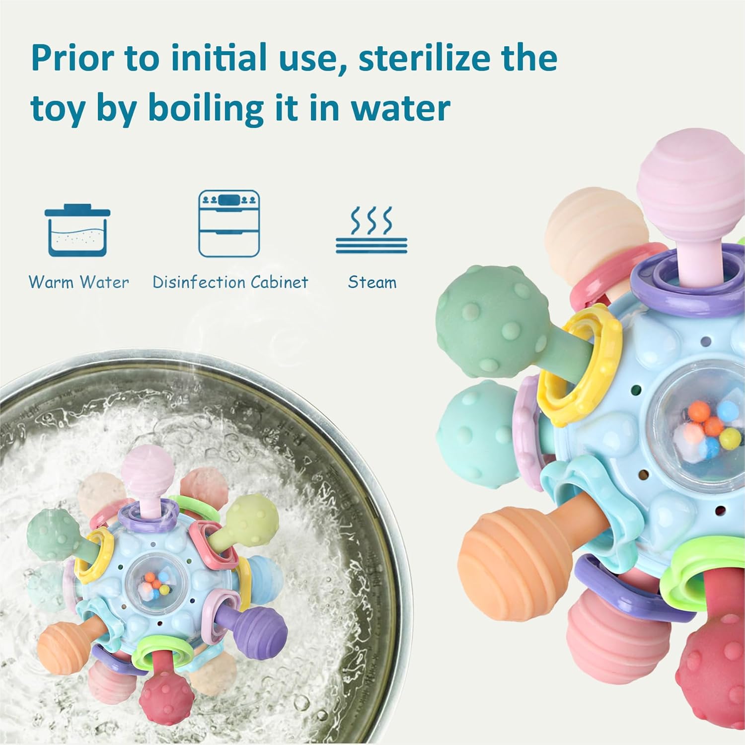 Fidtoy Sensory Teething Toy for Babies and Toddlers