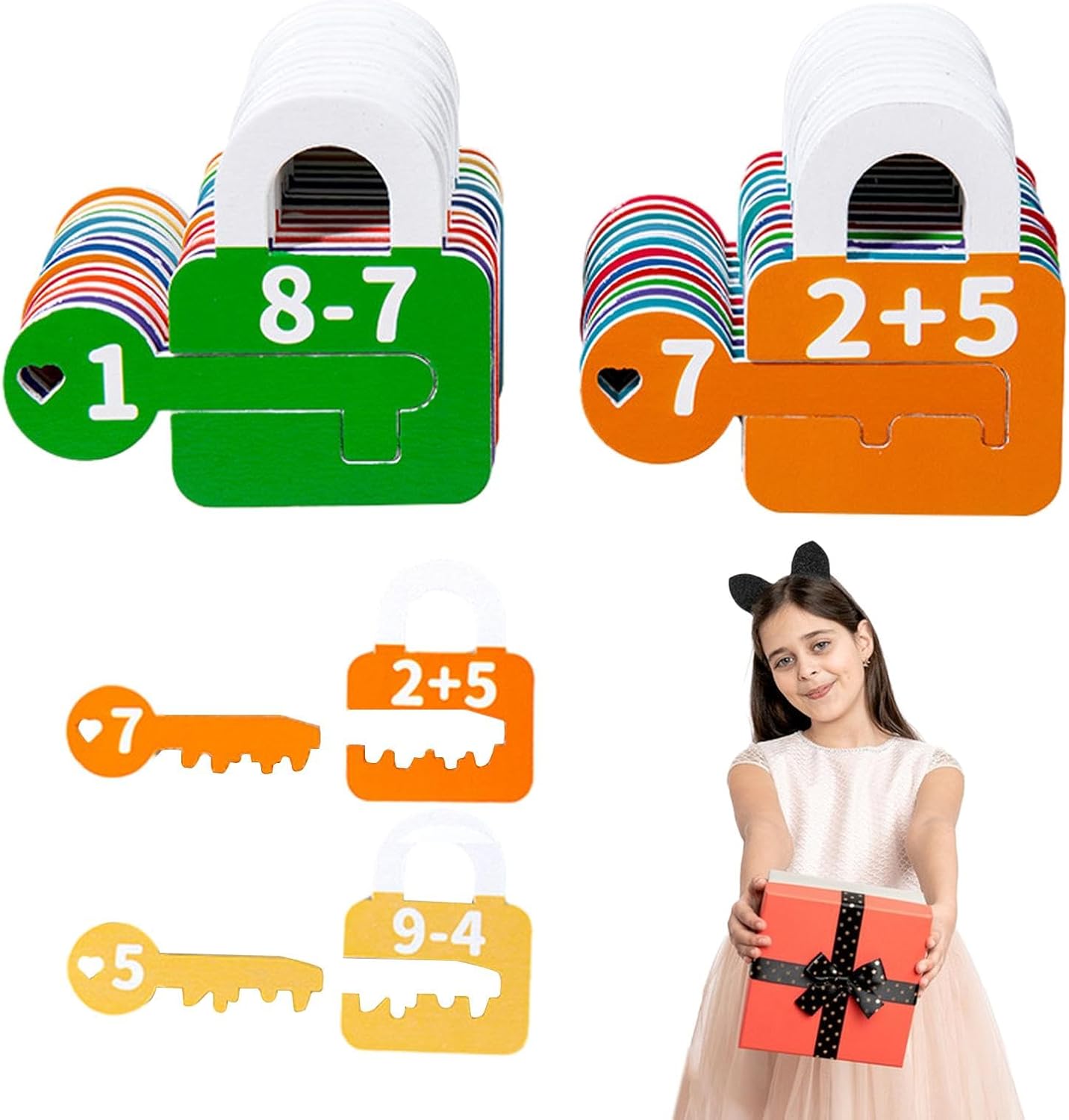 Contando labirinto, brinquedos de correspondência de letras | Brinquedos de emparelhamento de letras em formato de fechadura de | Brinquedo de atividade de quebra-cabeça educacional de cognição de cor