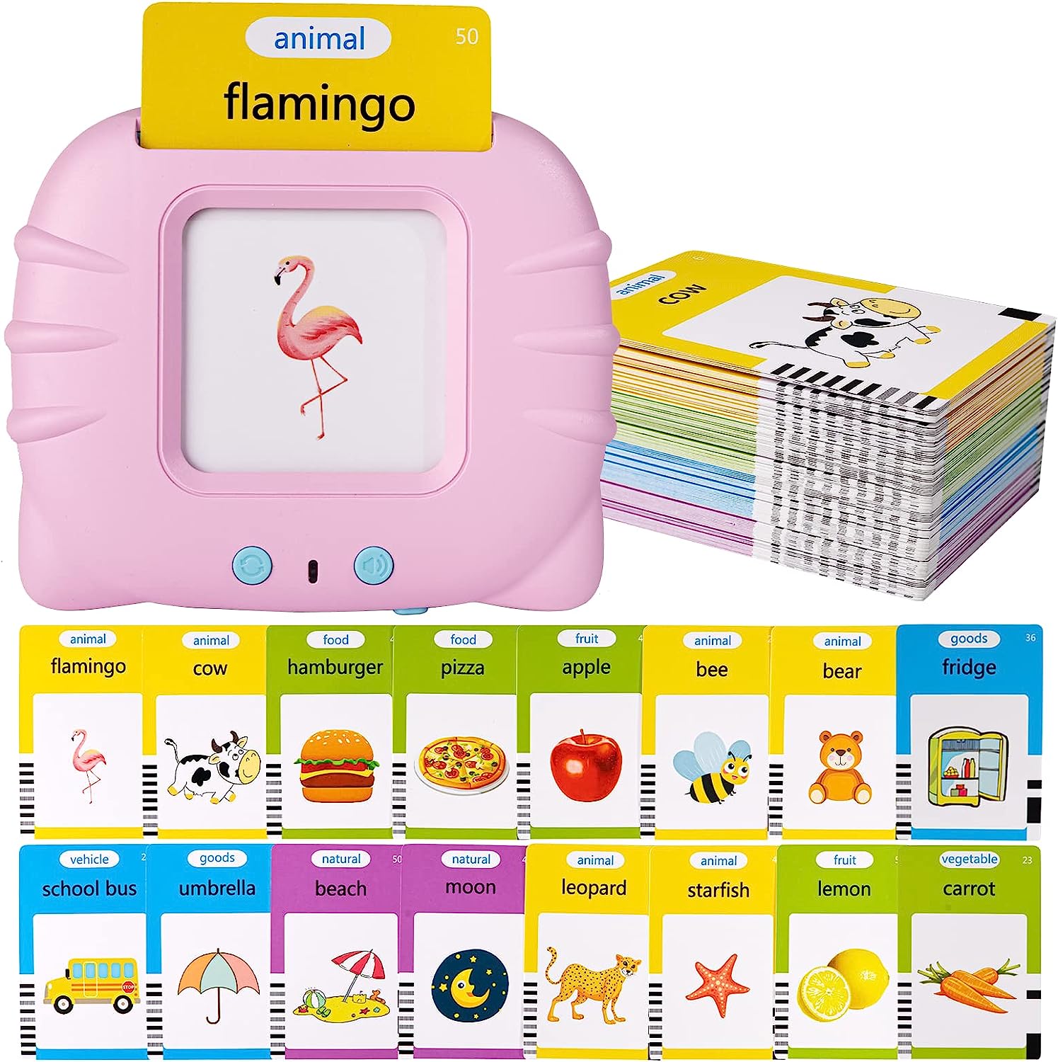 Montessori Word Learning Flash Cards Toy