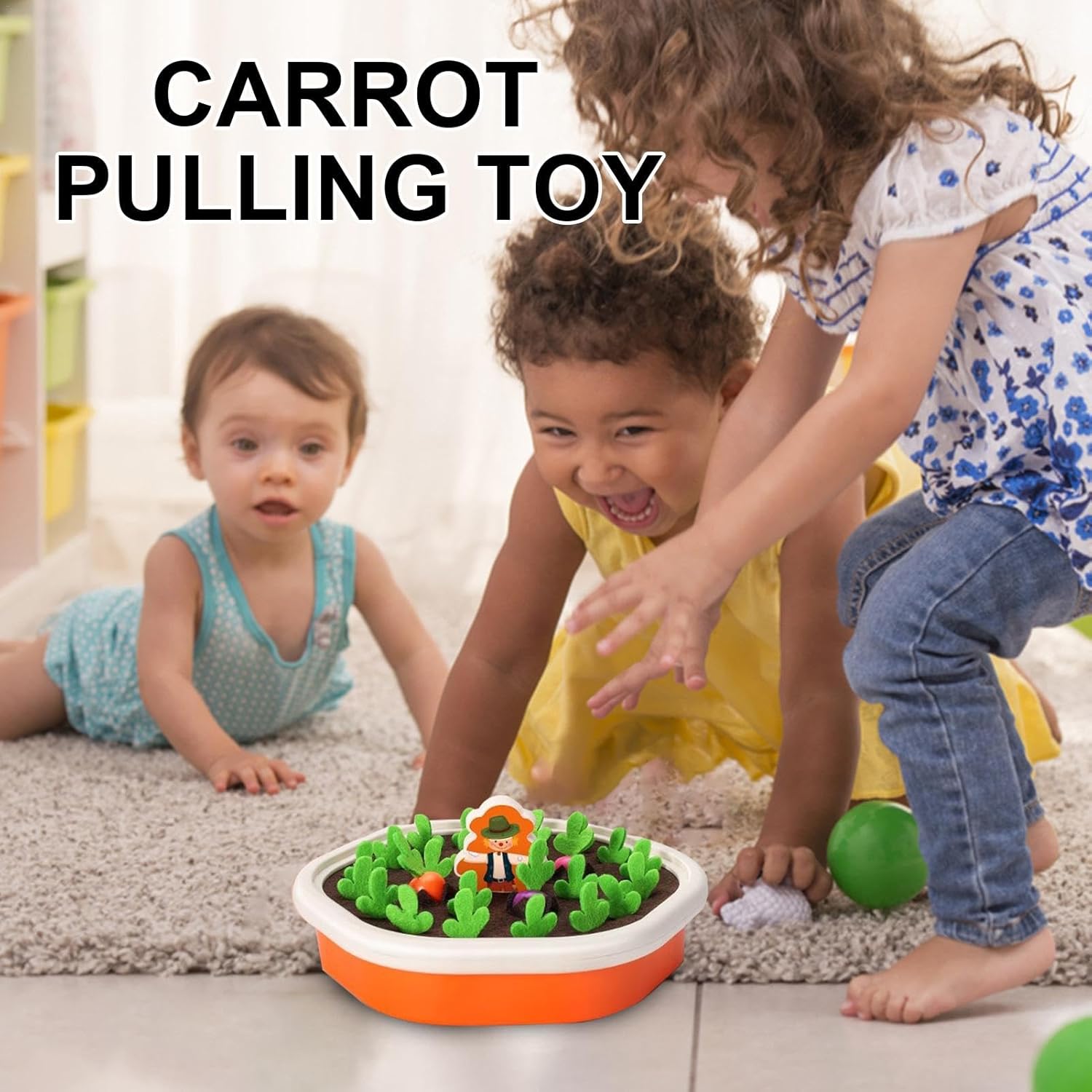 Fidtoy Radish Farm Carrot Pulling Memory Game for Kids
