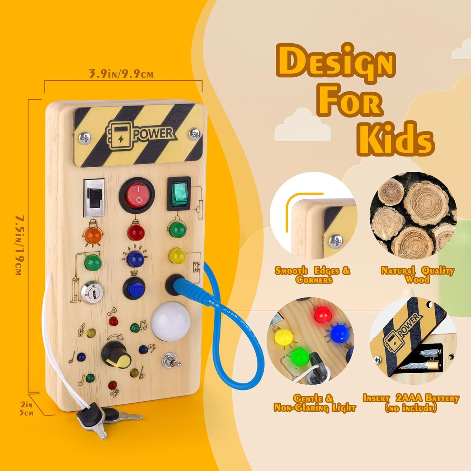 TibaToes™ Montessori Switch Board