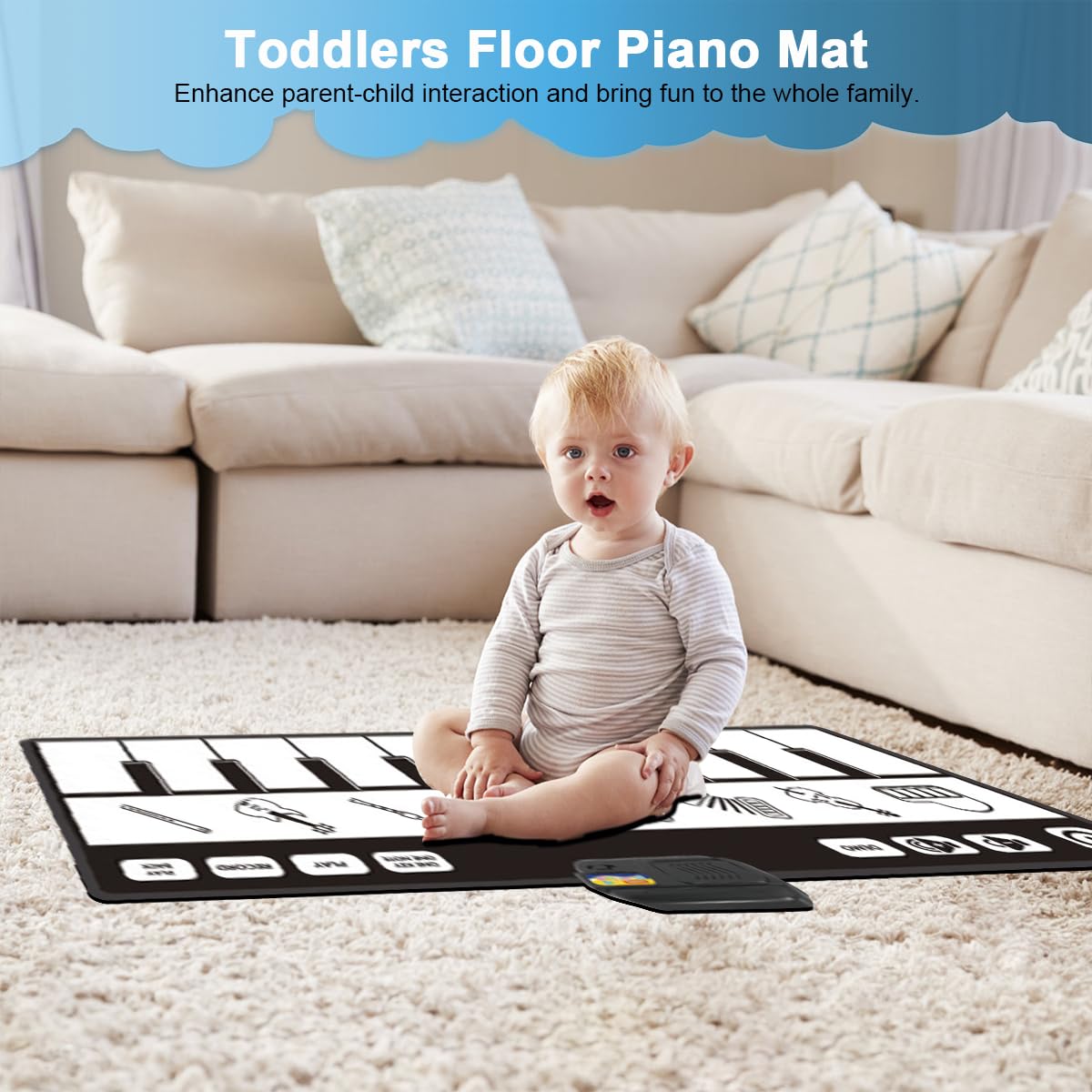 Fidtoy Musical Piano Dance Mat – Interactive Floor Music Toy for Kids