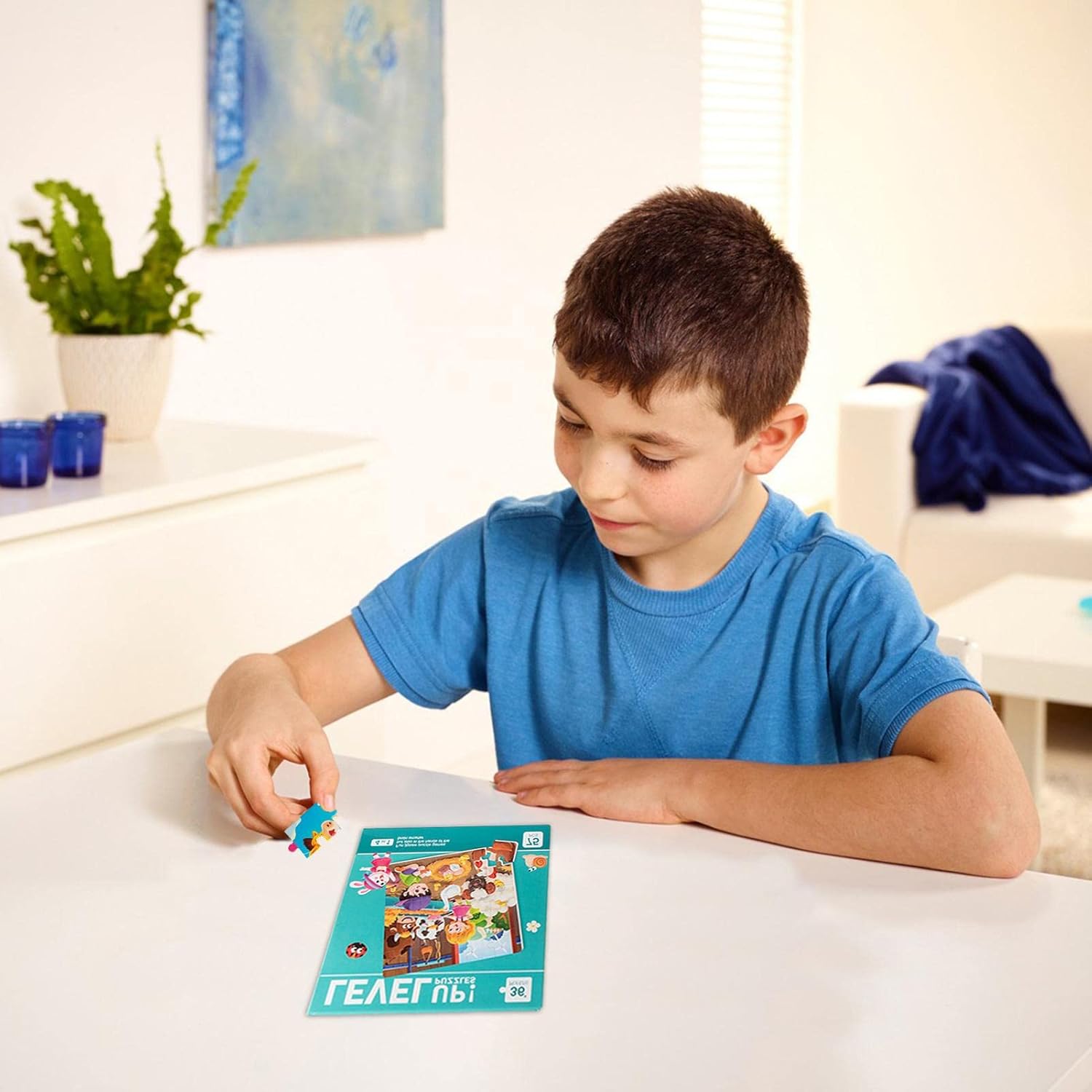 Rompecabezas magnéticos para niños | Juguete magnético - El Dibujo 4 en 1 desarrolla Habilidades, estimula el Cerebro, Disfruta aprendiendo para Picnic, Comedor, automóvil, avión