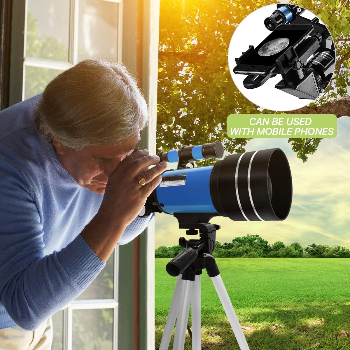 Fidtoy 70mm Refracting Astronomical Telescope for Beginners