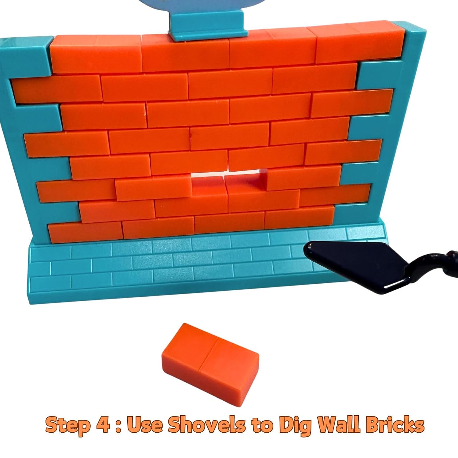 Fidtoy Humpty Dumpty Demolition Wall Game for Kids Brick Stacking Strategy Family Challenge Toy