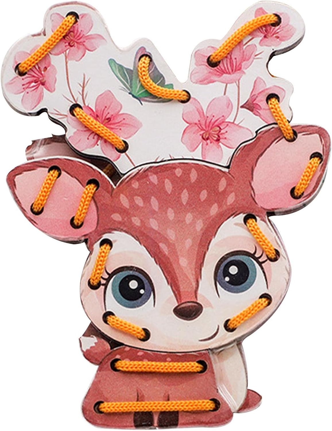 Ukuding Lacing for Toddler - Lacing Cardboard Sewing Cards Animal - Craft Supplies for Preschool Education Farm, Lacing Games, Activity Toys