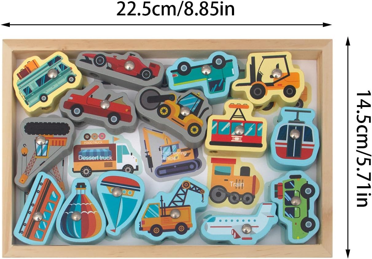 Juego De Pesca Magnético, Juego De Pesca 2 En 1 para Niños De Madera, Juegos De Pesca De Madera Seguros con Peces Vivos, Juego De Pesca Educativo para Niños En Casa, Regalo Interior Al Aire Libre