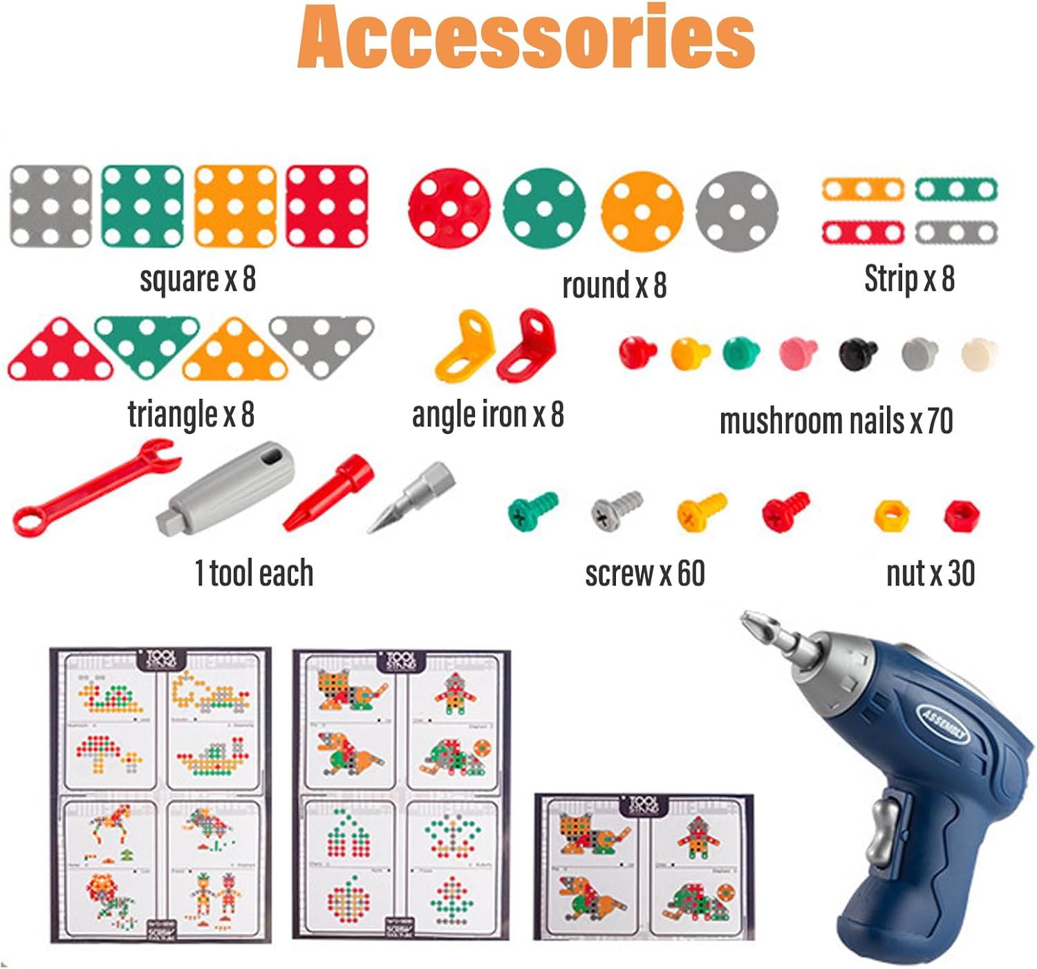 Toy Montessori Drill Screwdriver