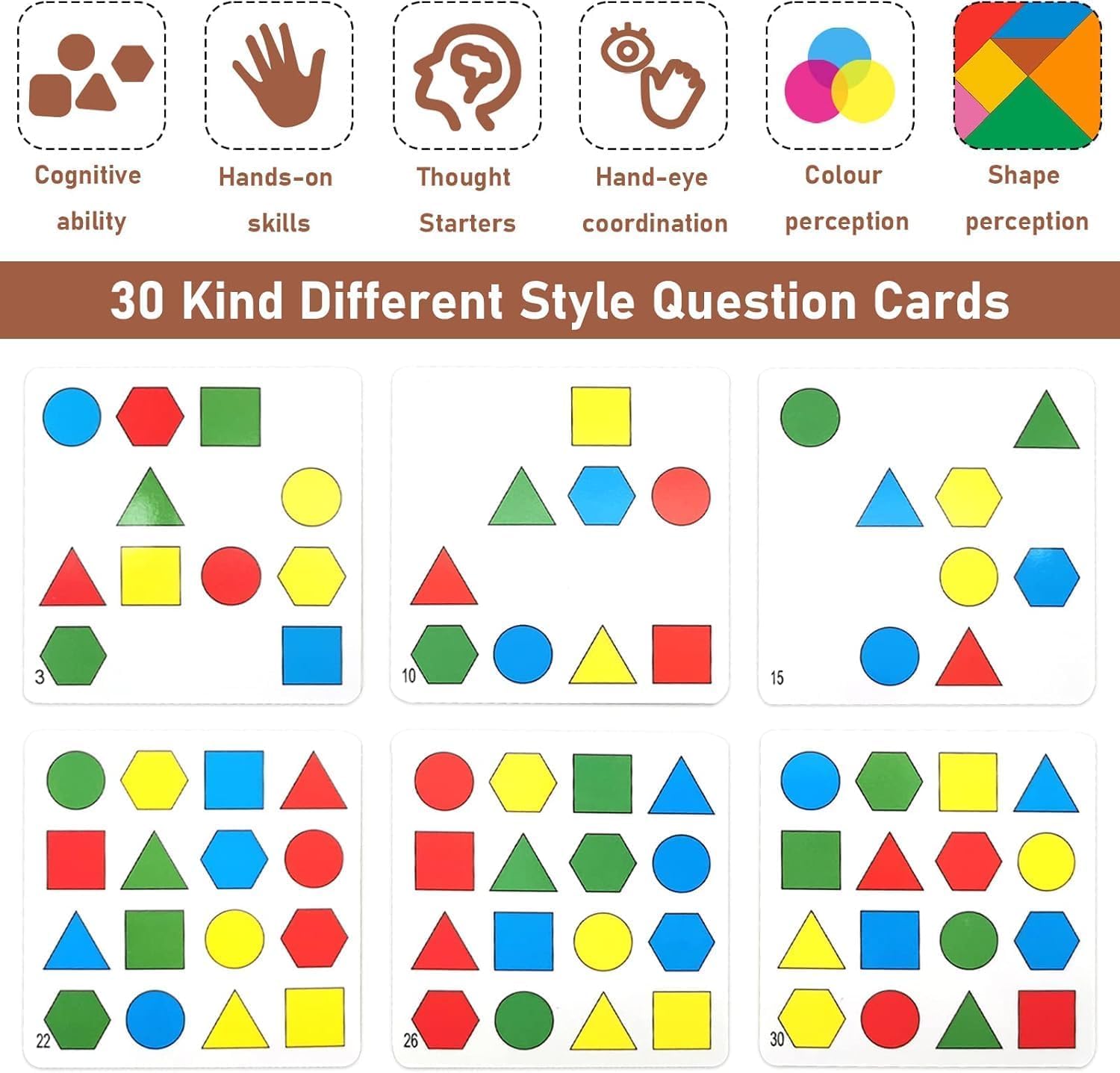 Geometric Shapes and Colors Matching Game