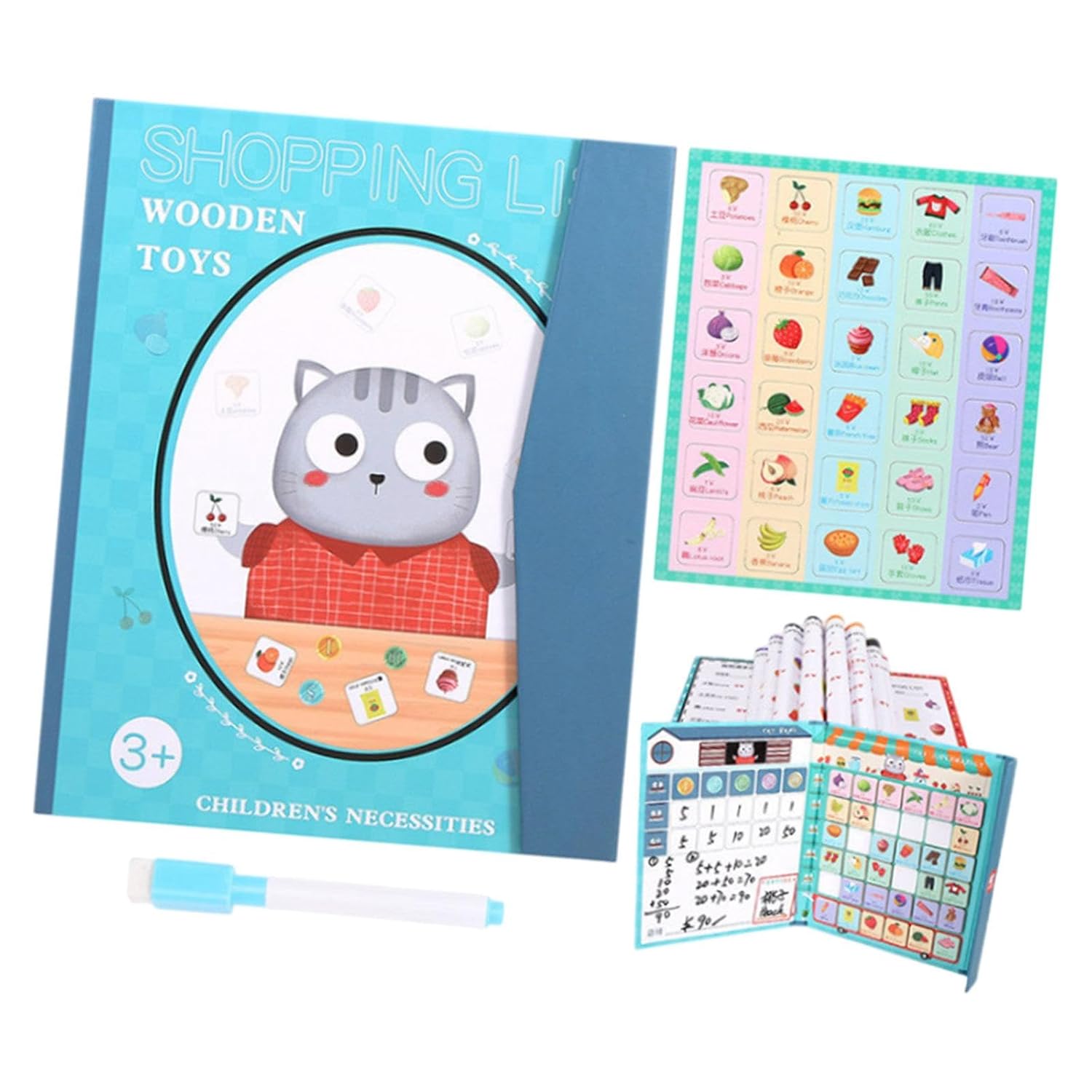 ATORSE Toddler Educational Toys Pen Control Practice Toy for Kids Ages 3+ Gift Style H