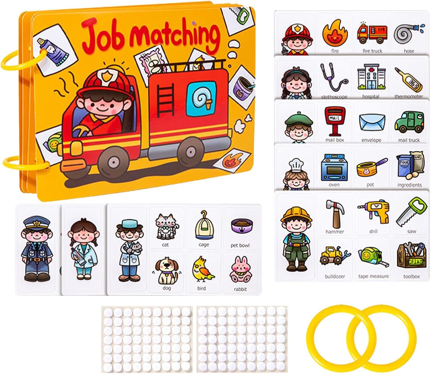 Jelly Sticker Book Toy, Travel Busy Sticker Book, Busy Kids Travel Puzzle Sticker Book - Kids Airplane Activity Sticker Book Toy for Kids, Boys, Girls, Ages 3+