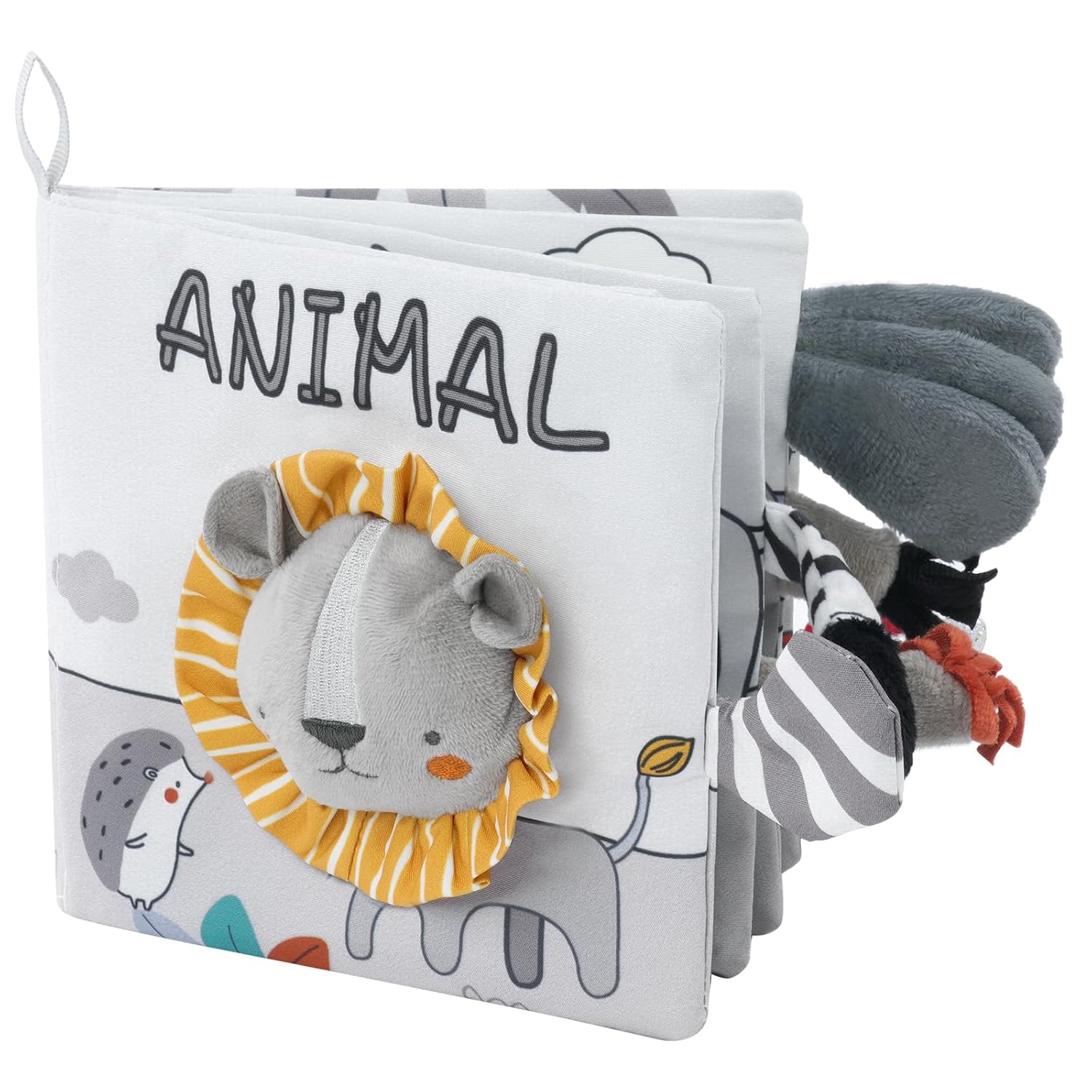 Fidtoy Interactive 3D Animal Cloth Book Baby Sensory Learning Toy