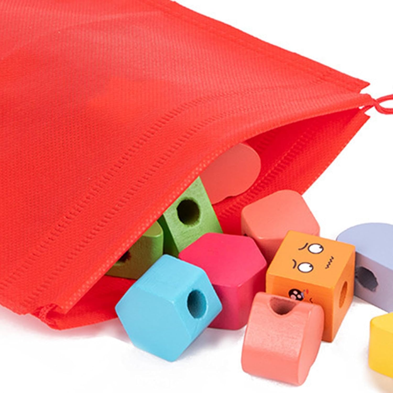 ATORSE™ Matching Shapes Stacking Toy Stem Lacing Beads for Birthday Gift Kids|Baby | Toys for Baby | Developmental Baby Toys