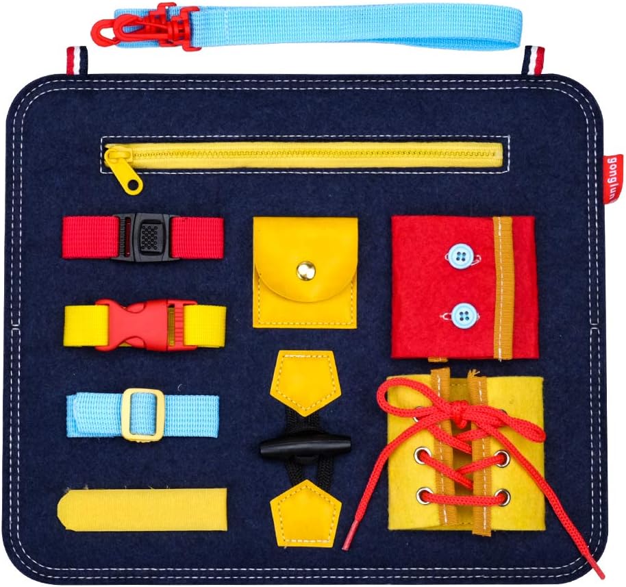 Toddlers Toy Gifts for 4 Year Old Girls Boy, Baby Learning Montessori Toys for Kids Girl Boy Age 4 5 6 Toddler Birthday Present Gift Educational Sensory Busy Board Toy for 4-6 Year Olds Kid Child