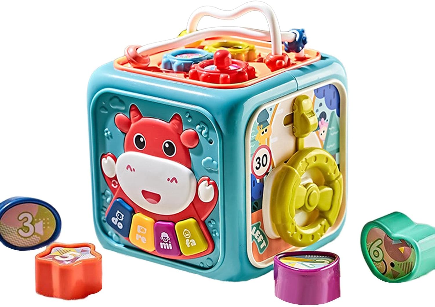 Fidtoy Multifunctional Activity Cube Toy for Toddlers 18M+