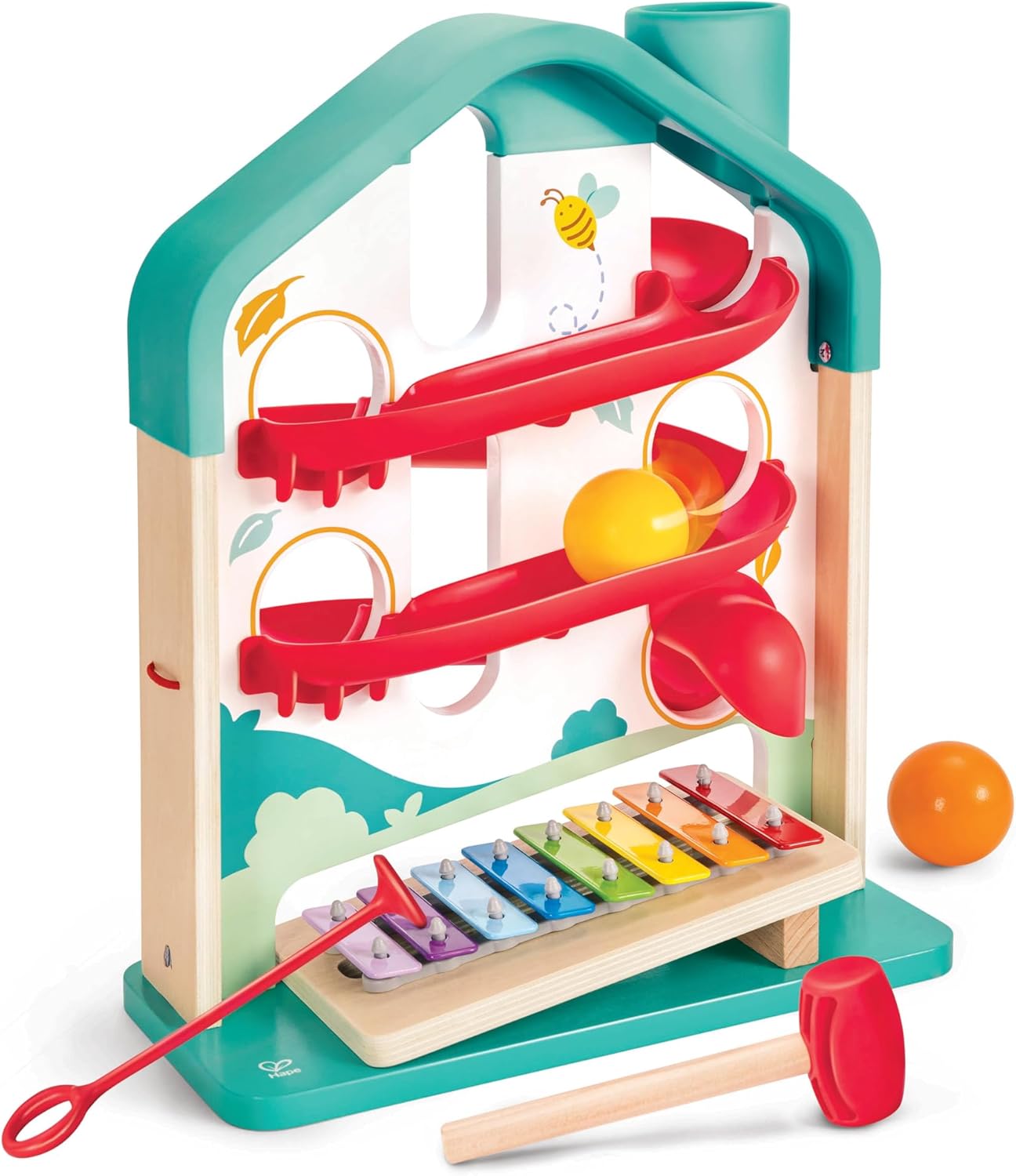 Fidtoy Pista Musical de Bolas con Xilófono para Niños Pequeños Juguete Educativo