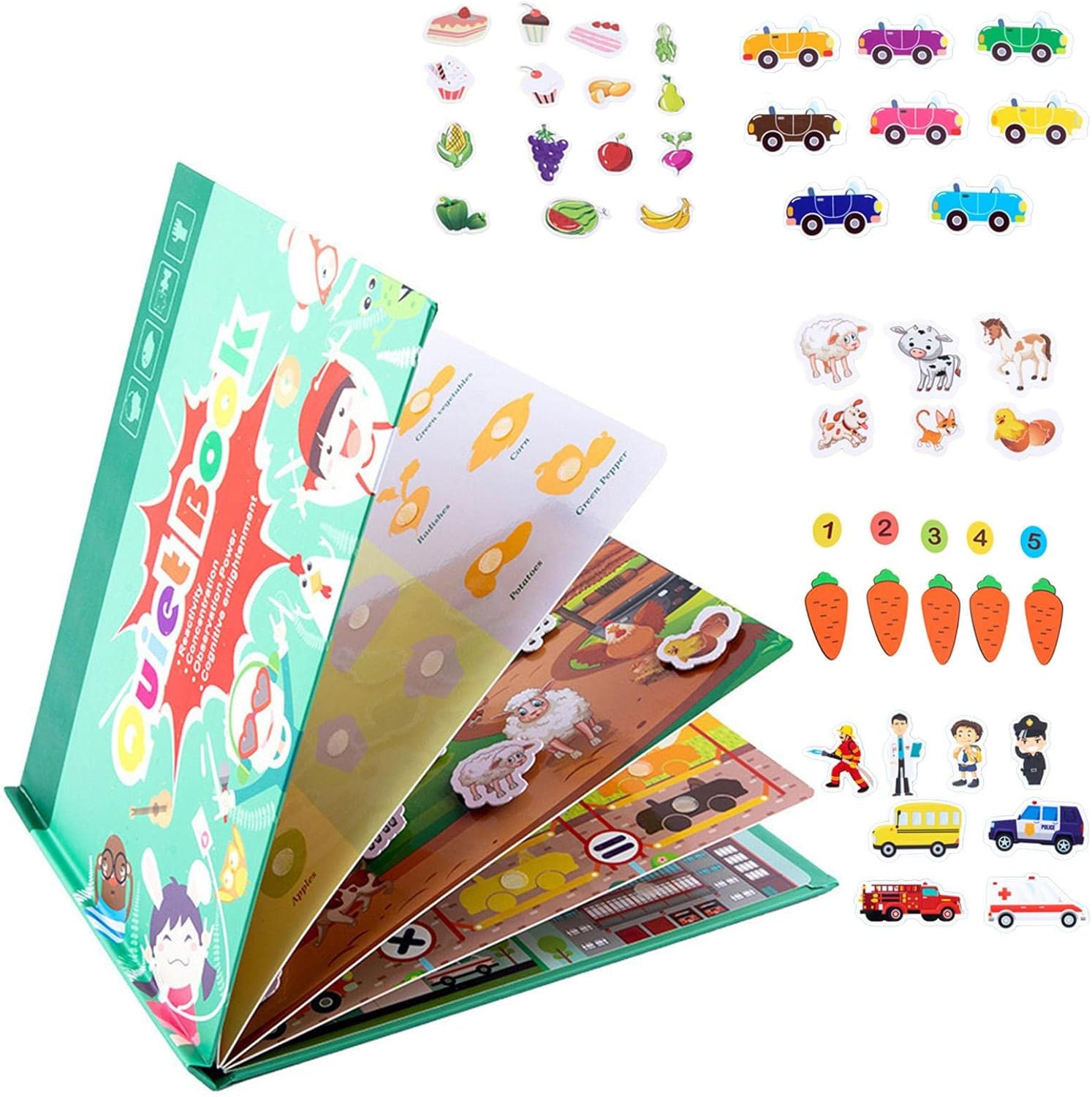 generic Viagens Adesivo Livro Criança - Ocupação Infant removível - atividades aprendizagem pré-escolar para crianças para desenvolver habilidades aprendizagem, brinquedos