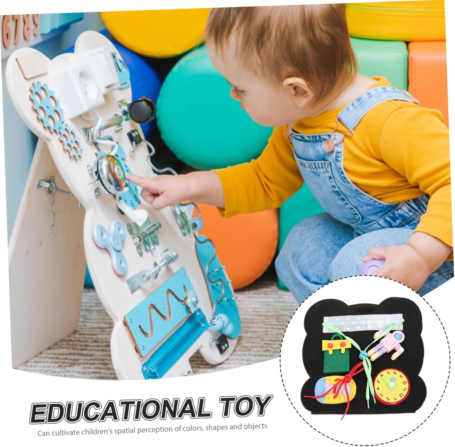 Sensory Board, Panda Design, Fashionable Busy Board, Early