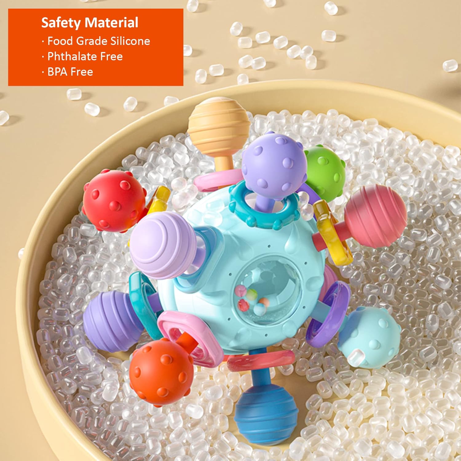 Fidtoy Sensory Teething Toy for Babies and Toddlers