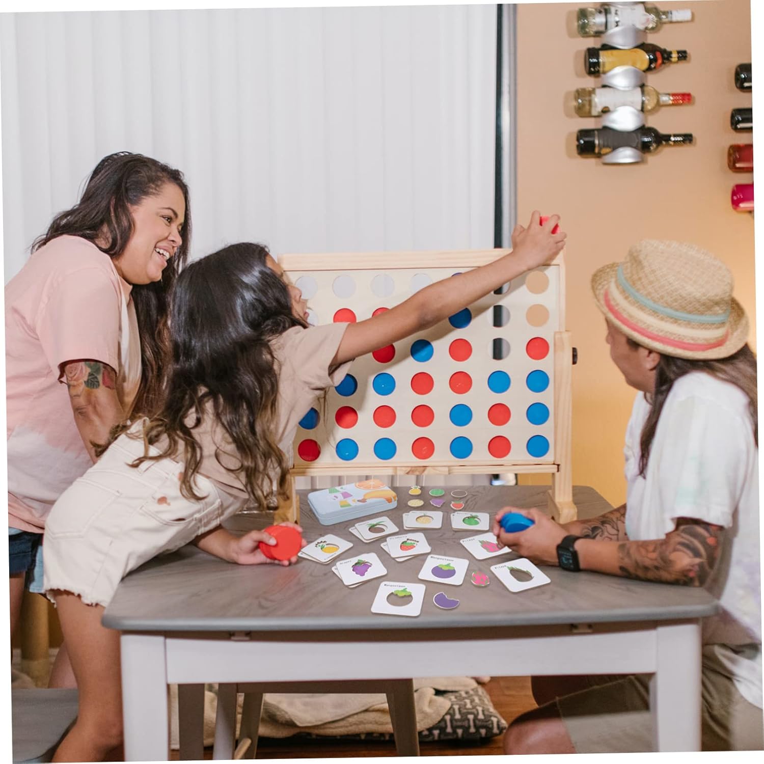 CIYODO 1 Game Puzzle Cognitive Word Animal Matching Puzzle Game Letter Learning Game Learning Cards Parent-child Tin Box Wooden Game Set