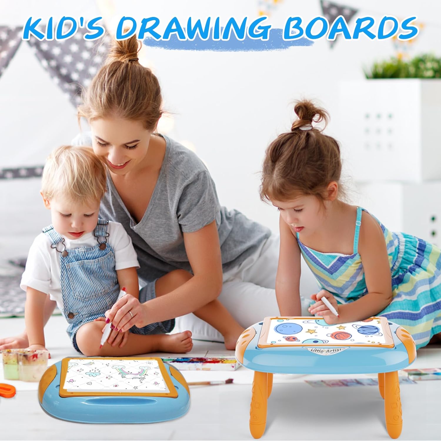 Mesa de aprendizaje de doble cara para niños pequeños Fidtoy