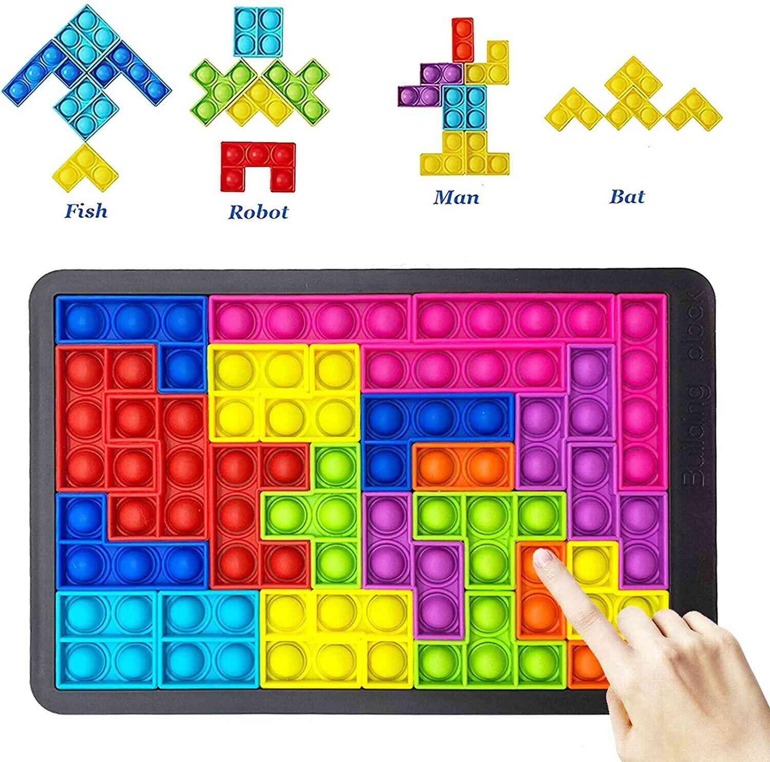Montessori Australie TetrisPOP™ Puzzle Fidget 2-en-1