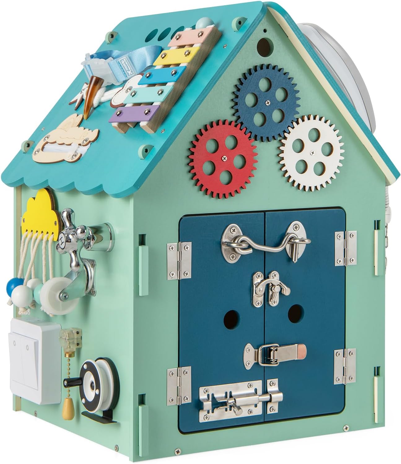 Fidtoy Multifunctional Busy Board House Montessori Toy