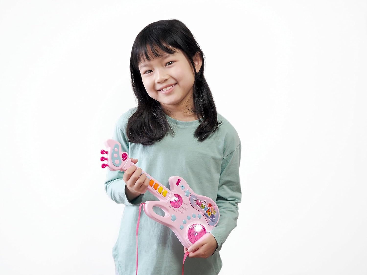Fidtoy Musical Guitar Toy with Lights and 8 Songs for Kids