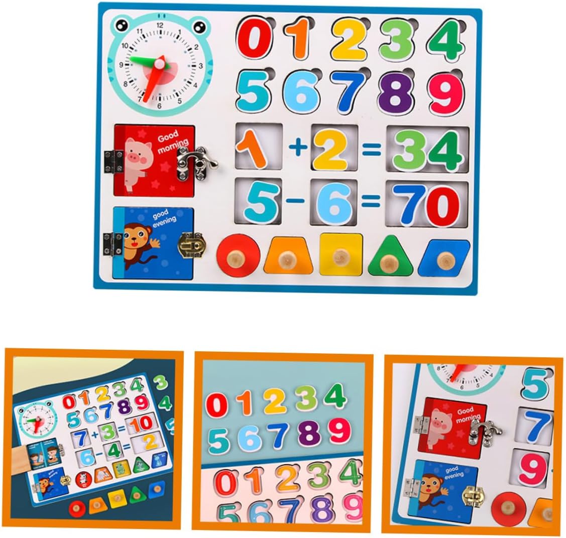 DECHOUS Giocattolo per Apprendimento della Matematica in Legno Giocattolo per Addizione e Sottrazione Educativo per Sviluppo Intelligenza