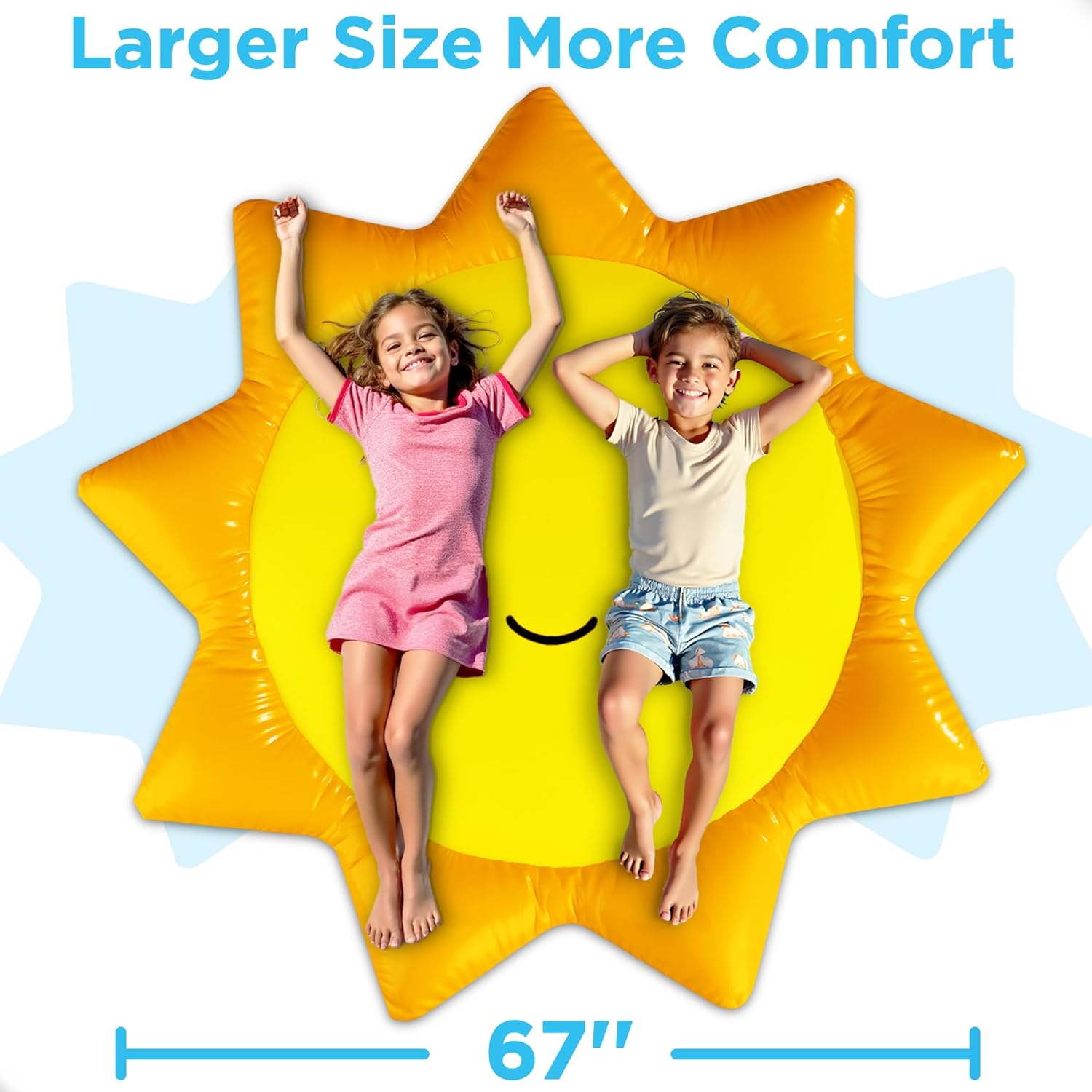 Fidtoy Sunshine Splash Pad for Kids Outdoor Water Play