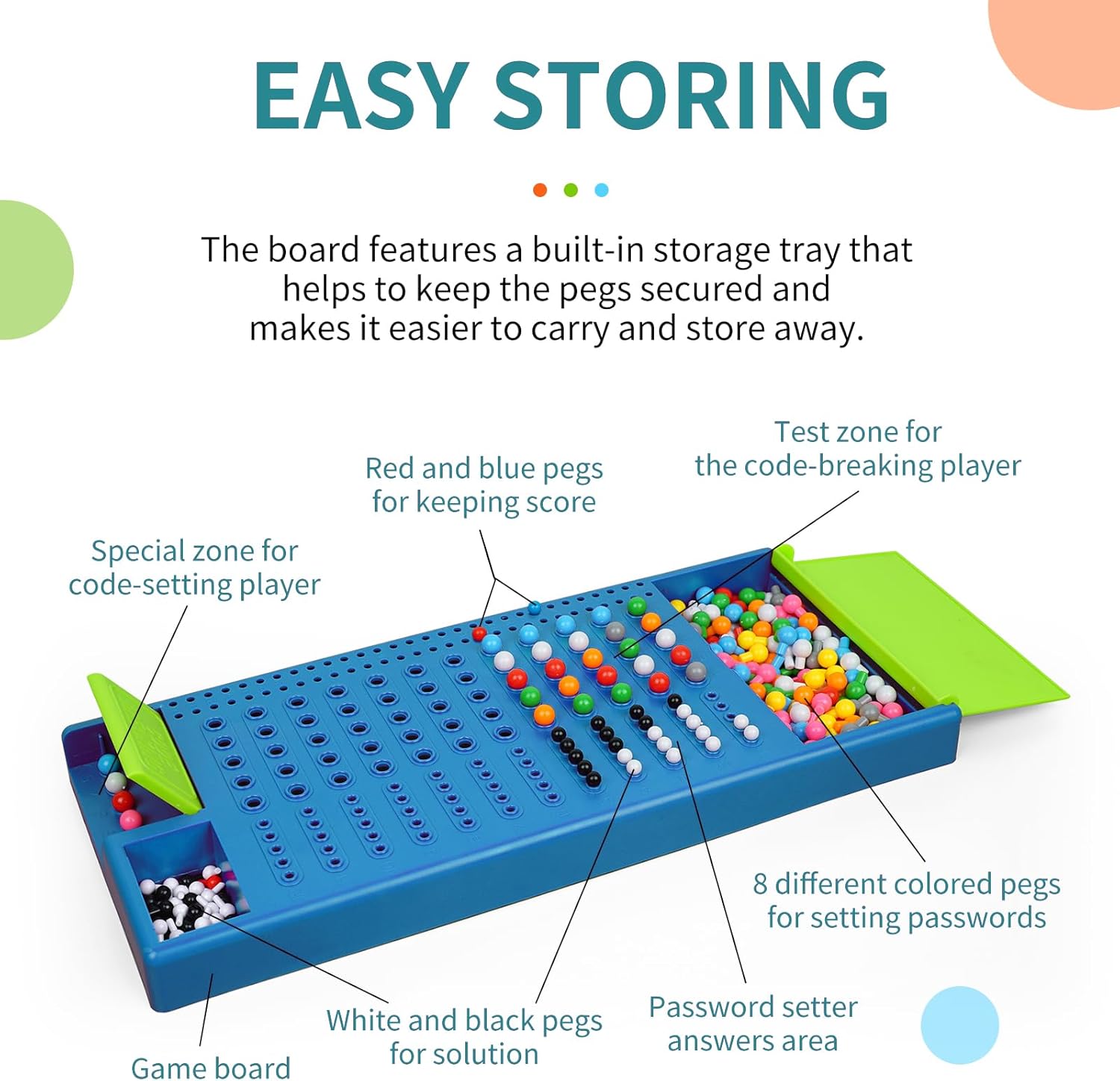 Fidtoy Code Breaking Challenge Game for Kids 2-Player Logic Deduction Strategy Board Game