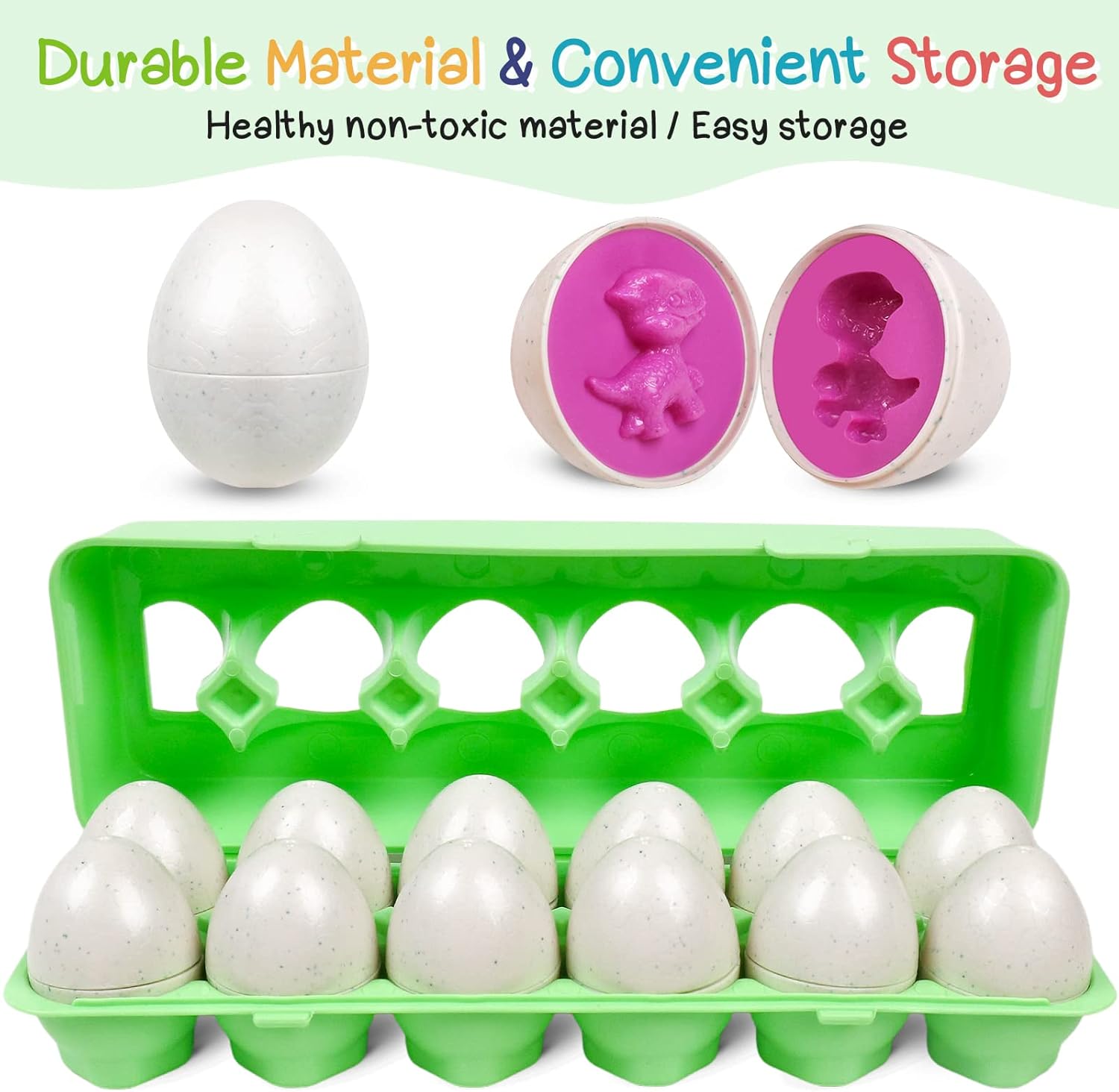 Huevos Montessori de juguete