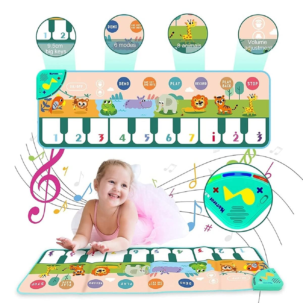 Fidtoy Musical Piano Mat for Toddlers – Interactive Learning and Dance Floor Toy