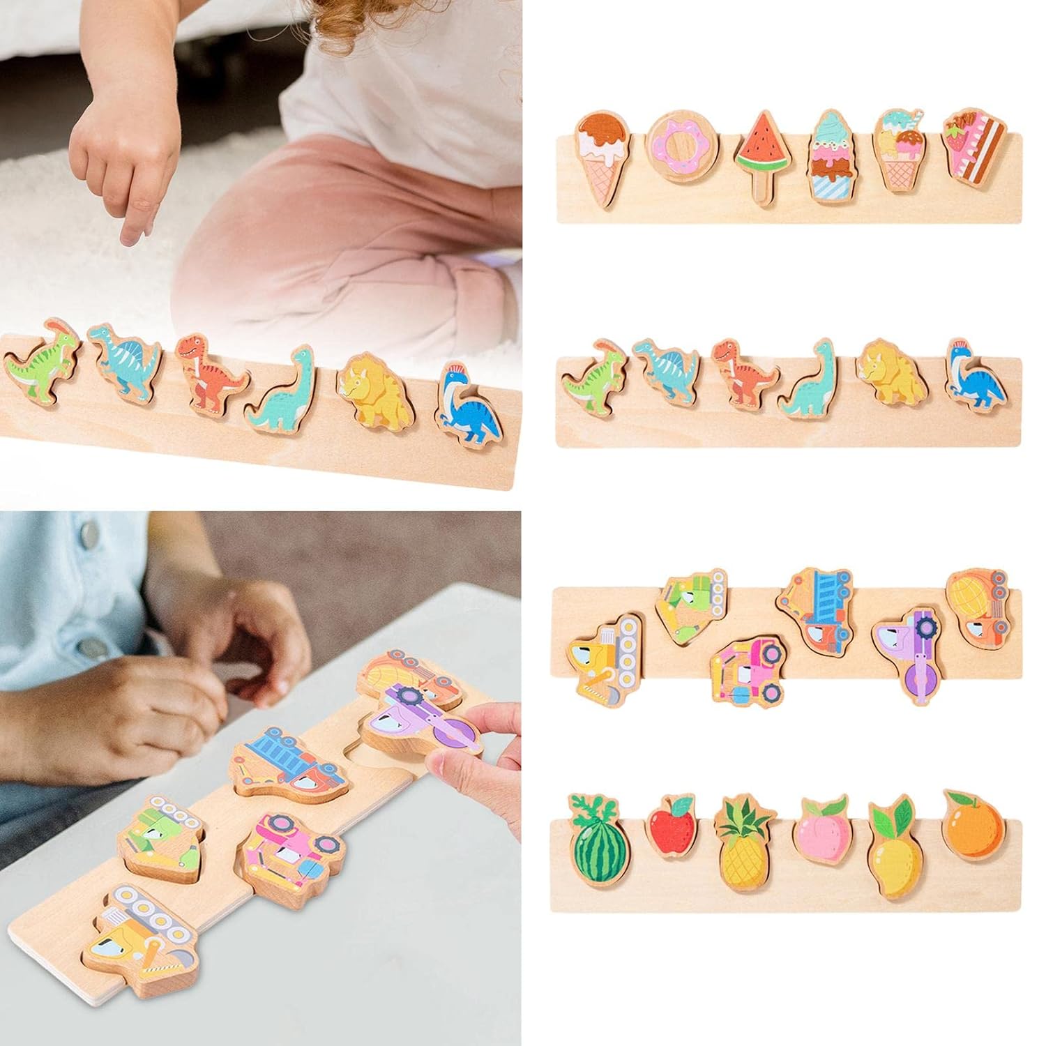 2Pcs Puzzle Matching Board Toy Desktop Game for Preschool 1 2 3+ Year Old | Educational | Other Educational Toys