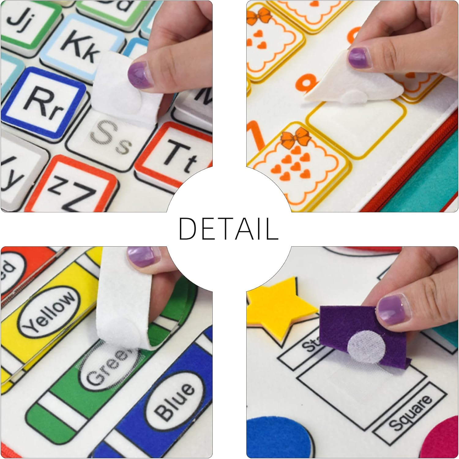 Busy Board Montessori Toy for 1-4 Year-Old Toddlers Sensory Activity- Airplane Travel Essentials Kids Ages 1-3 Road Trip Games Quiet Book Birthday Gifts Learning Toy 18 Months Baby Educational