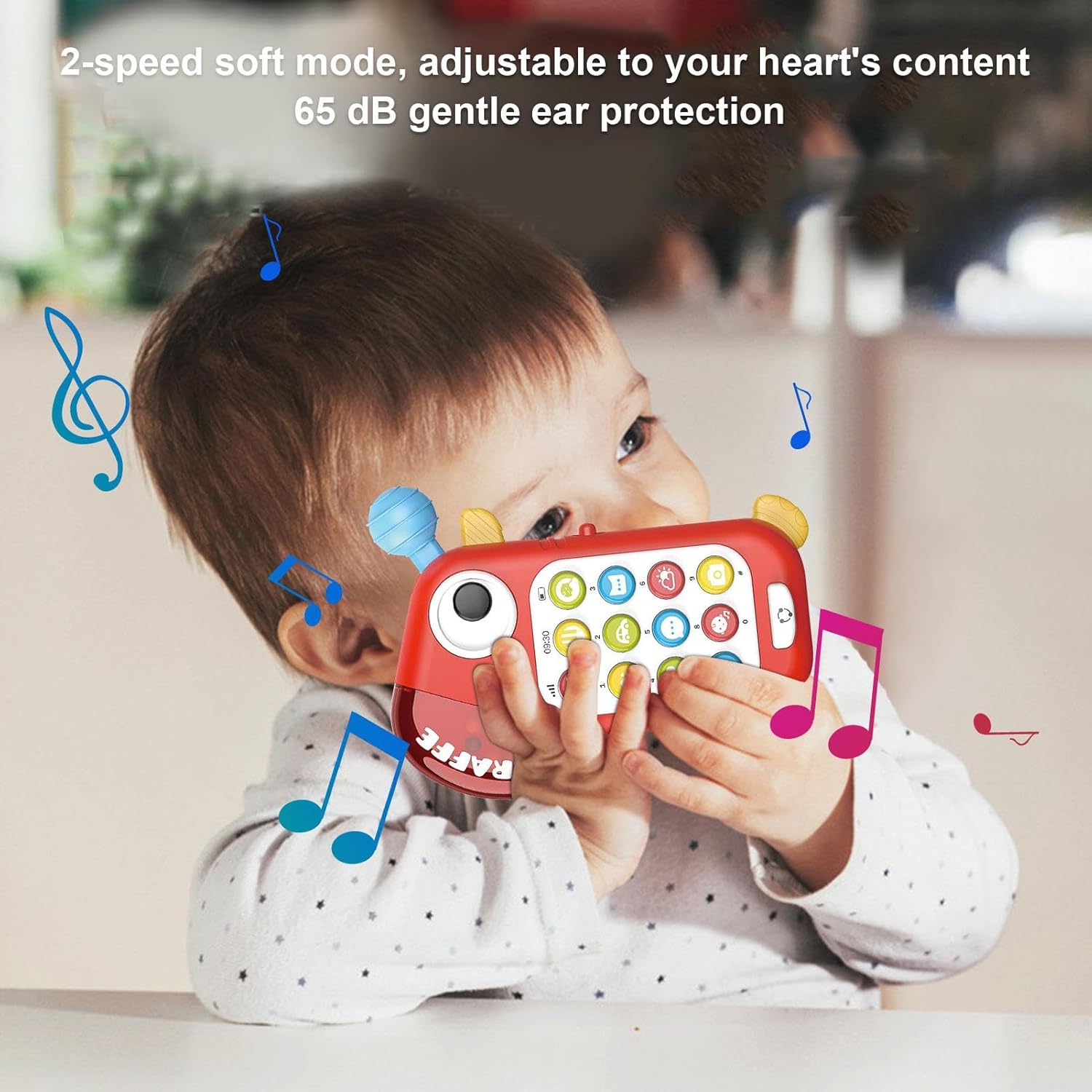 Fidtoy Téléphone jouet sensoriel multi-activités pour bébés