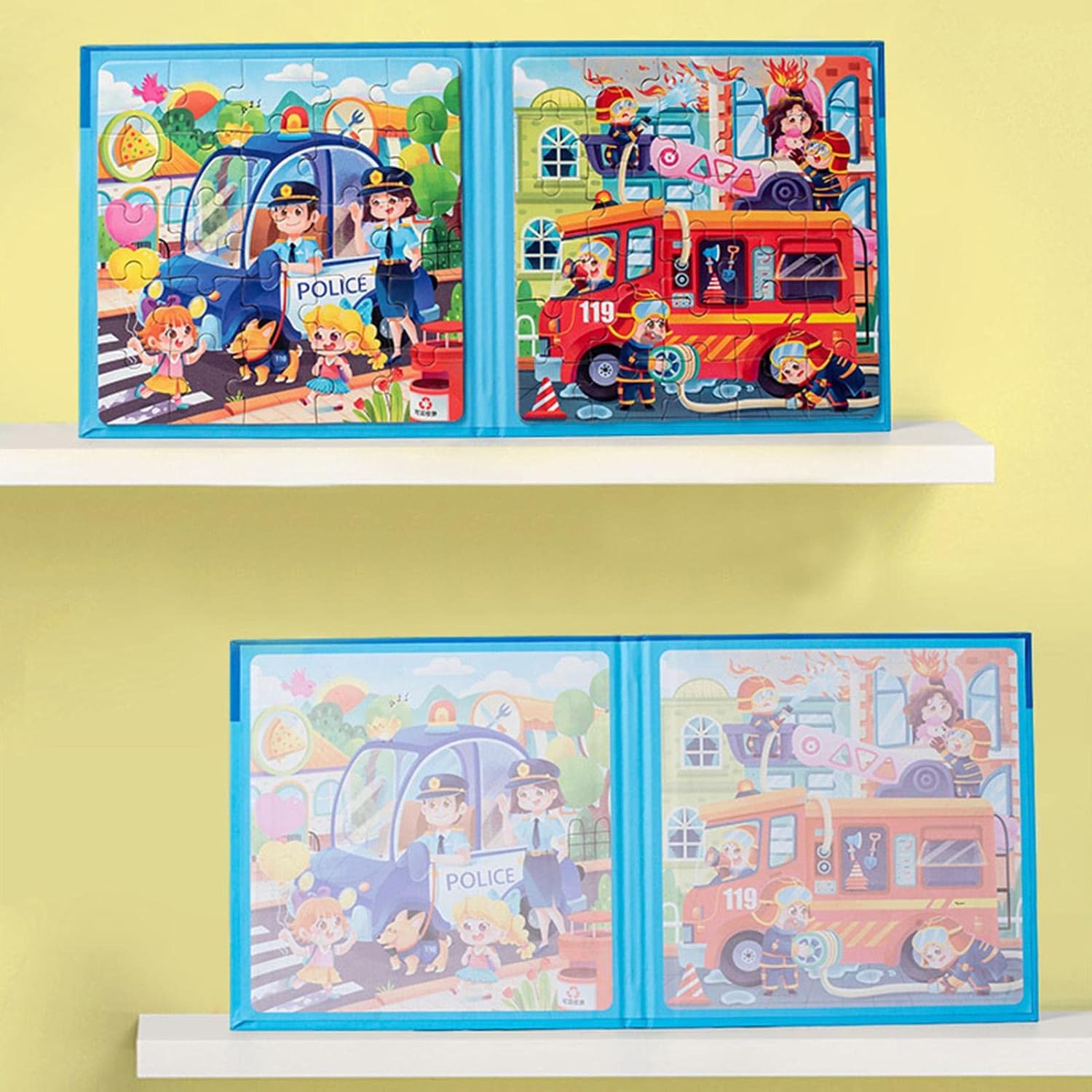 Magnetic Puzzle Book - Traffic Take Long Magnetic Jigsaw Puzzle | Animals Summer Toddler Puzzles Party Favors for 3-6 Years Old Girls and Boys by Bami