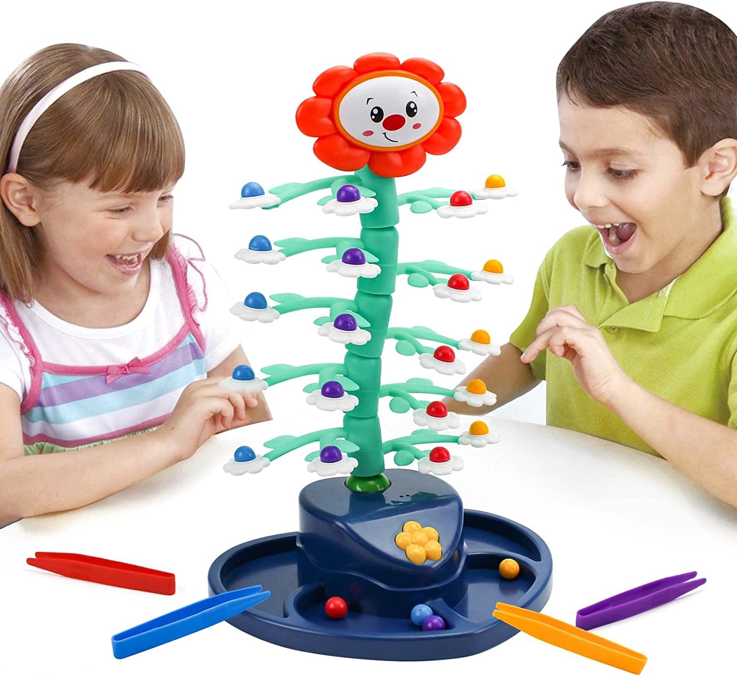 Fidtoy Shaking Sunflower Interactive Learning Toy – Balancing Bead Game for Kids
