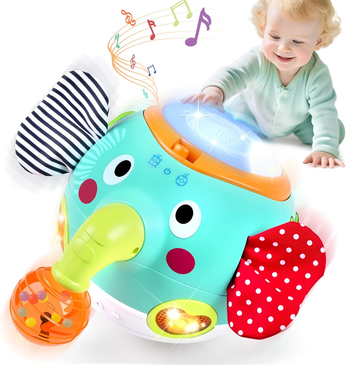 Fidtoy Elefante Interactivo de Juguete que Gatea y Baila