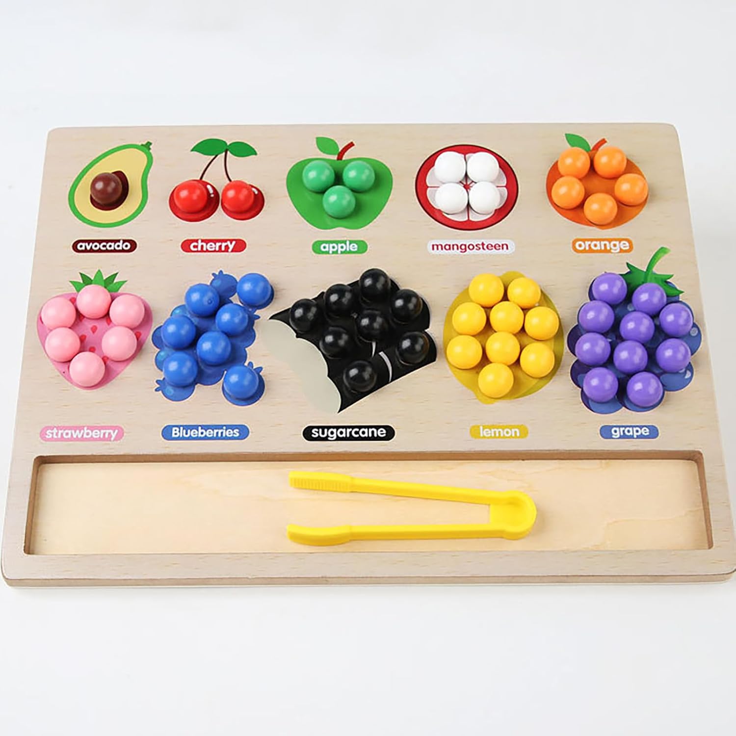 Juguete de madera Fidtoy para clasificar colores para el aprendizaje de la motricidad fina
