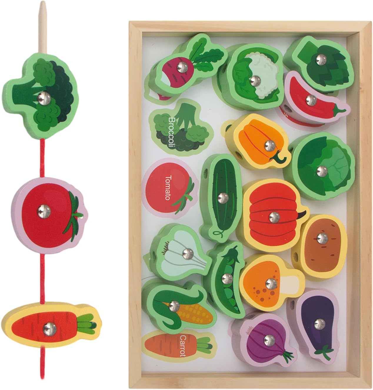 PHASZ Juego de Varillas magnéticas, Juego de Pesca para niños pequeños 2 en 1, Seguro e inofensivo, Set de Pesca Navidad Pascua Regalo de cumpleaños para niños y niñas