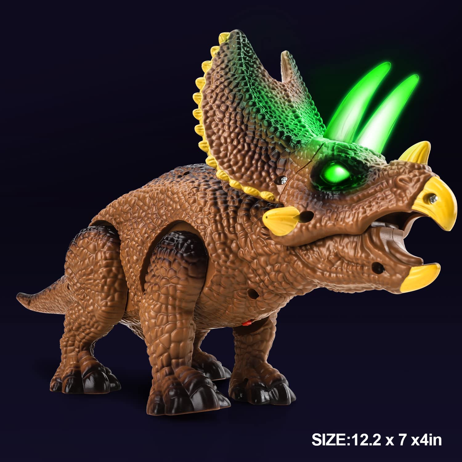 Fidtoy Remote Control Dinosaur Toy for Kids with Lights and Roar