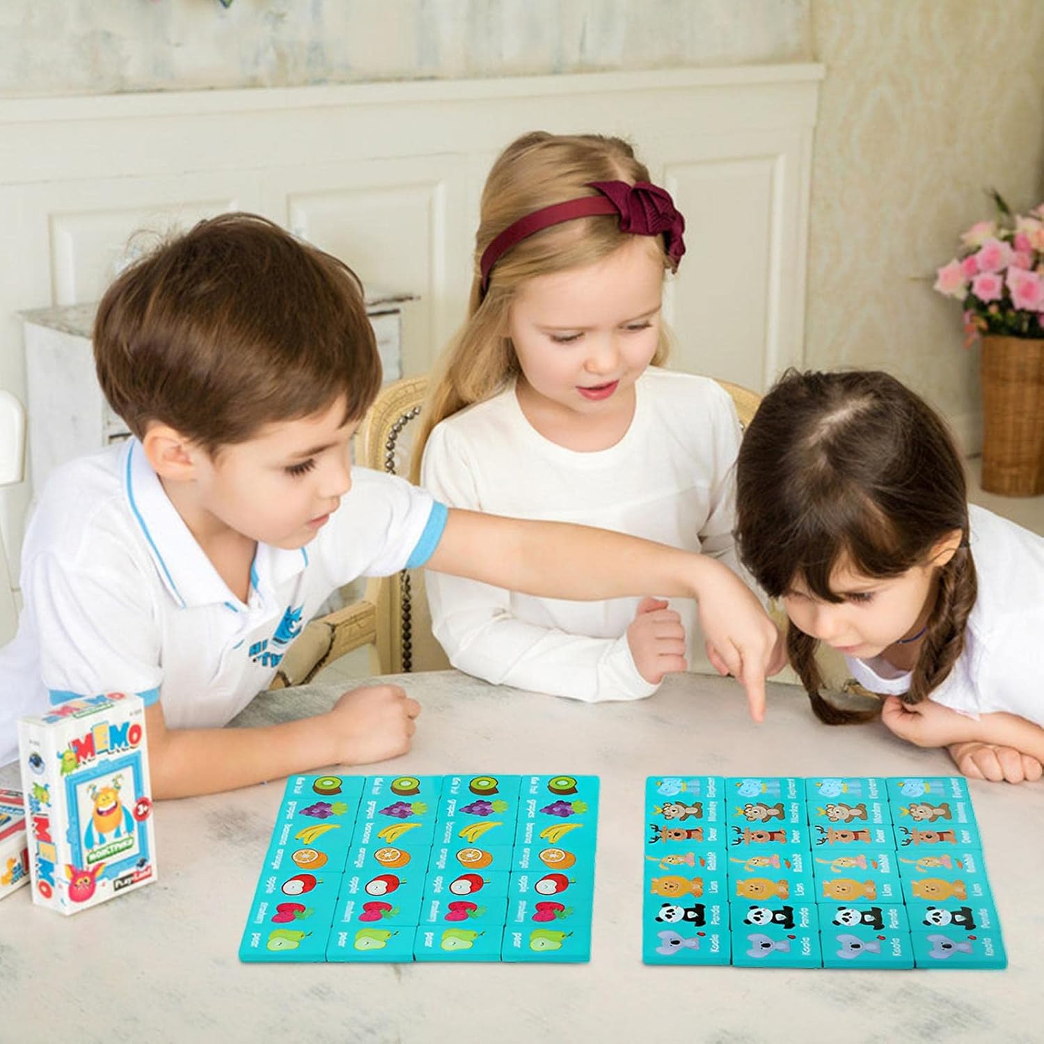 Fidtoy Wooden Memory Game – Educational Toy for Kids 3+